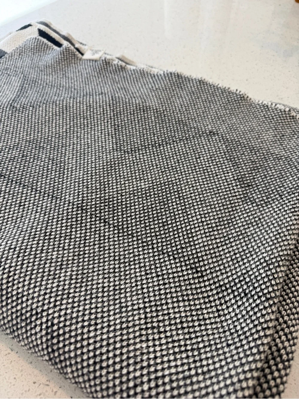 Happy Habitat Geometric Triangle Throw Blanket, Black/White/Gray Pattern